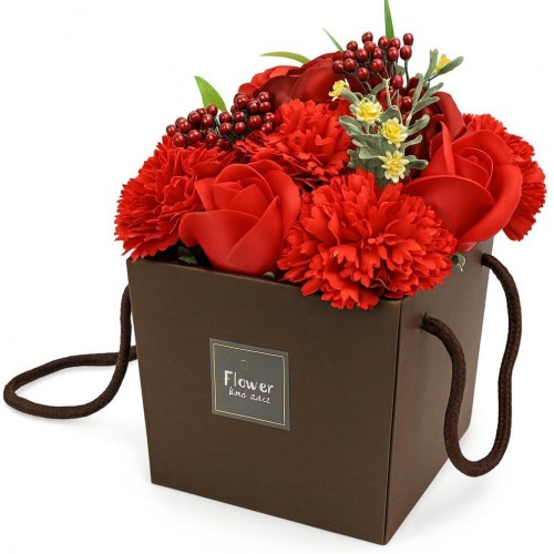 Soap Flower Bouquet - Red Rose & Carnation Soap Flower Bouquet - Red Rose & Carnation